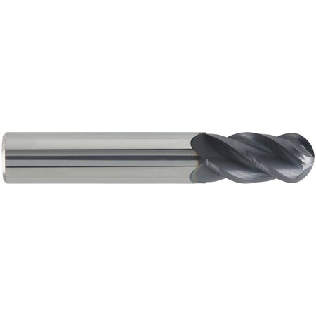 Cgs Tool Hi Velocity Ball End 4Fl 3/4" Dia 1-1/2" Loc 6" Oal 4" Ext. Reach W/Altin Coating HV142-7502